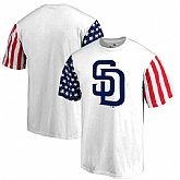 Men's San Diego Padres Fanatics Branded Stars & Stripes T-Shirt White FengYun,baseball caps,new era cap wholesale,wholesale hats